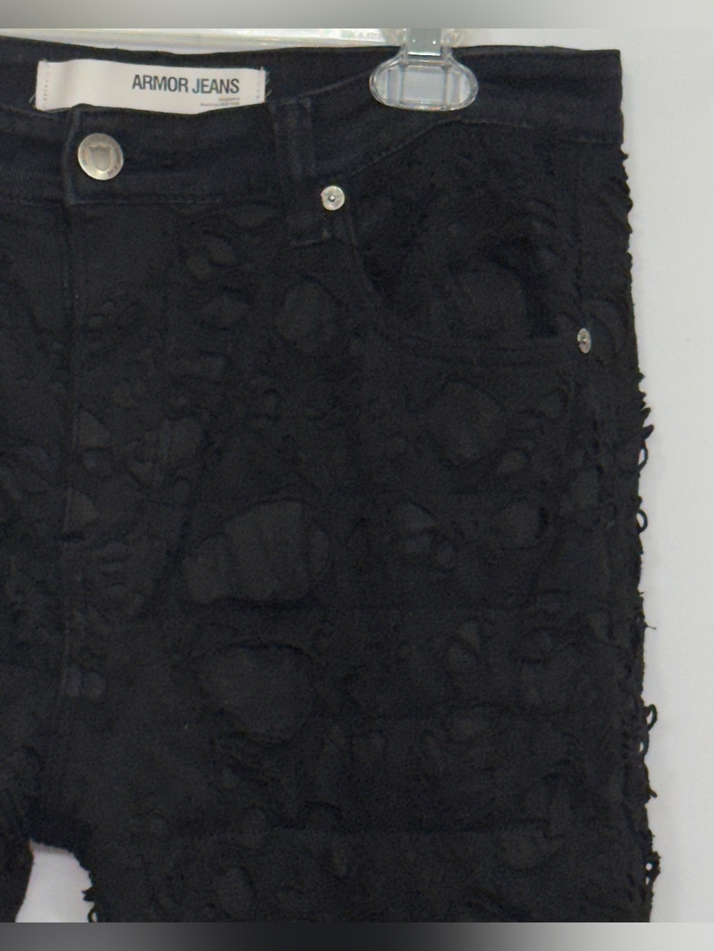 Armor Jeans NYC Men’s 34 Black Lacy Layer 5 Pocket Jeans Punk Rock City
